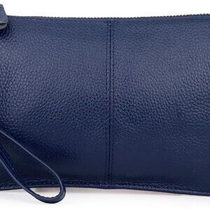 Leather Small Crossbody Bag for Women Compact Zipper Purses Wallets